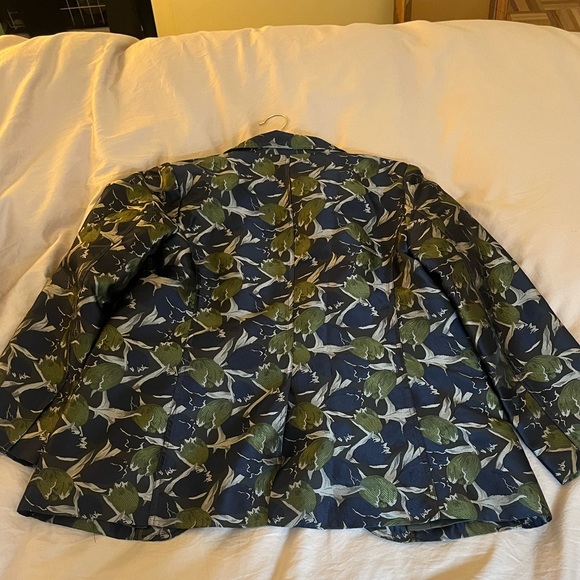 Derek Lam Collective metallic tulip blazer Italian sz 50 US sz 14 - Picture 8 of 9